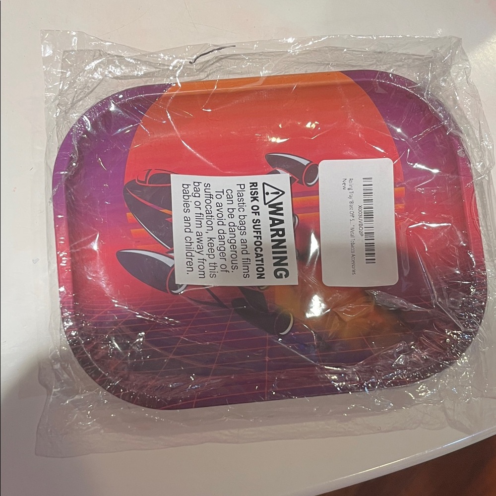 Purple and Orange Decorative Ash tray New